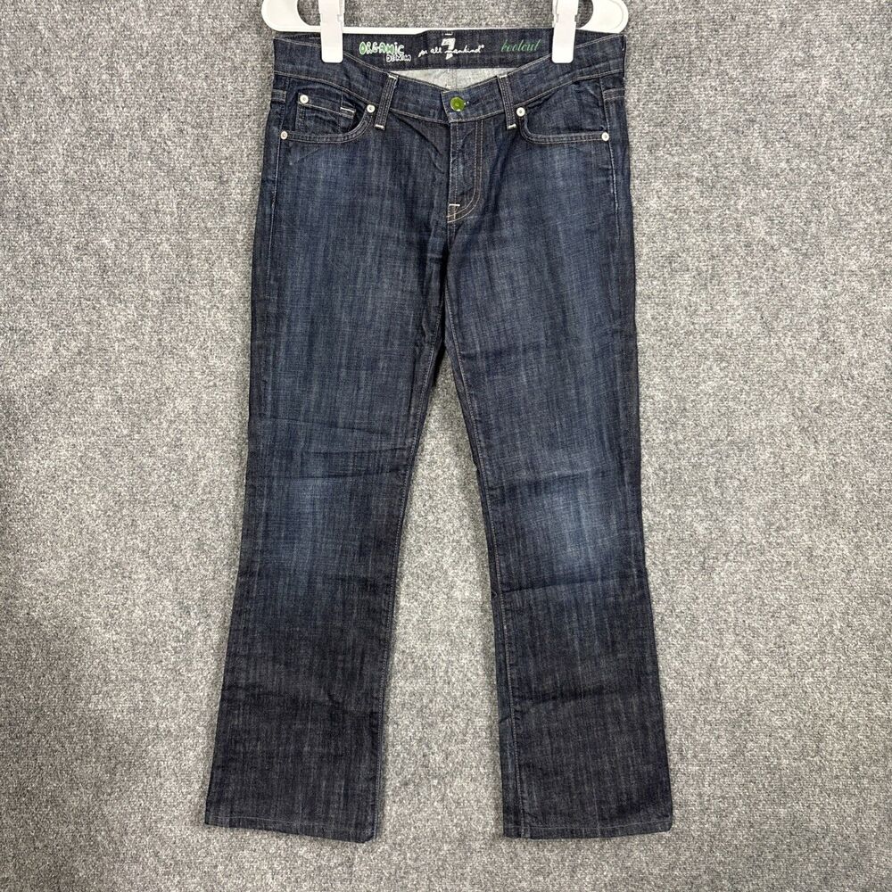 7 For All Mankind Jeans Womens Size 29 Blue Bootcut Organic Cotton